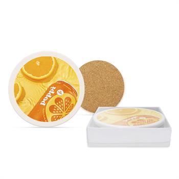 1924SET - Round Absorbing Stone Coaster Set