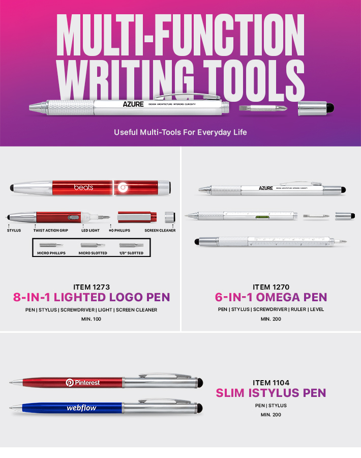 Multi-Function Pens<br><p2>for additional personalization, contact us at <a  data-cke-saved-href='mailto:service@alexandermc.com?&subject=Flyer Personalization-Multi-Function Pens&body=Hello, I would like to have my company information added to the Multi-Function Pens flyer. ATTN DISTRIBUTORS: Please provide your contact info, and attach your logo. For custom virtuals, please attach your customers logo as well.' href='mailto:service@alexandermc.com?&subject=Flyer Personalization-Multi-Function Pens&body=Hello, I would like to have my company information added to the Multi-Function Pens flyer. ATTN DISTRIBUTORS: Please provide your contact info, and attach your logo. For custom virtuals, please attach your customers logo as well.'>service@alexandermc.com</p></a>