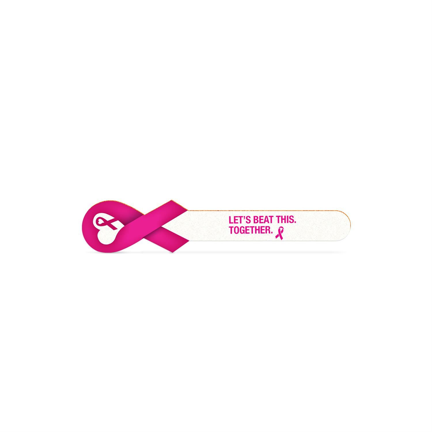 5205BCA - Ribbon Emery Board for Breast Cancer Awareness